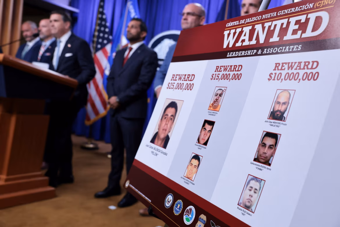 EEUU ofrece más de 100 millones por ocho líderes del CJNG